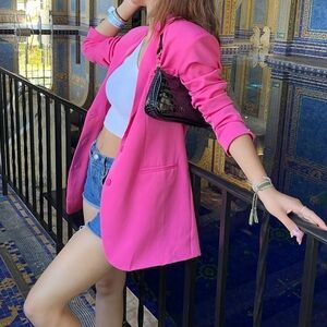 Pretty Little Thing Oversized Pink Blazer